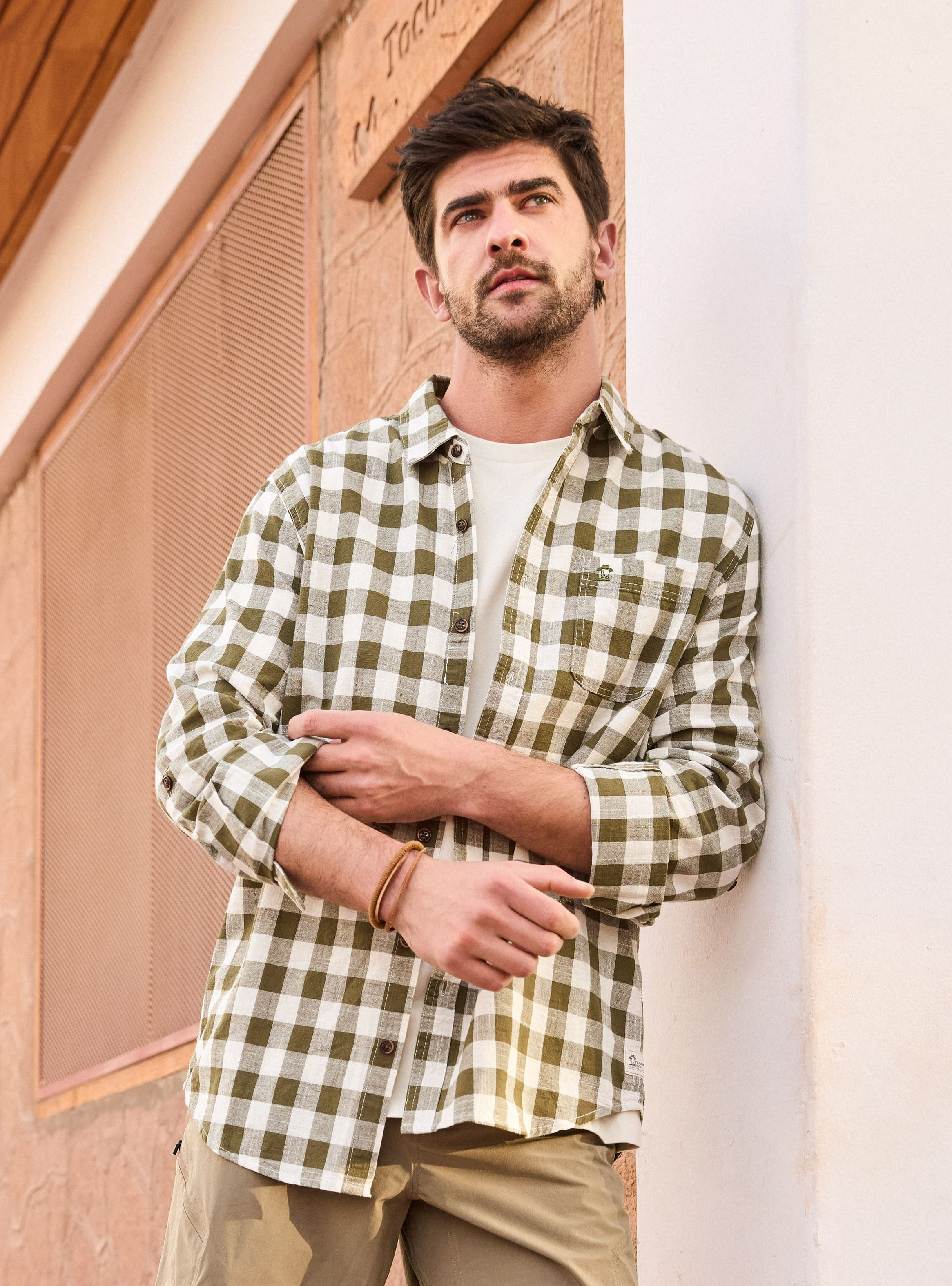 CAMISA CASUAL HOMBRE PANAMA JACK - K865 | VERDE - 1