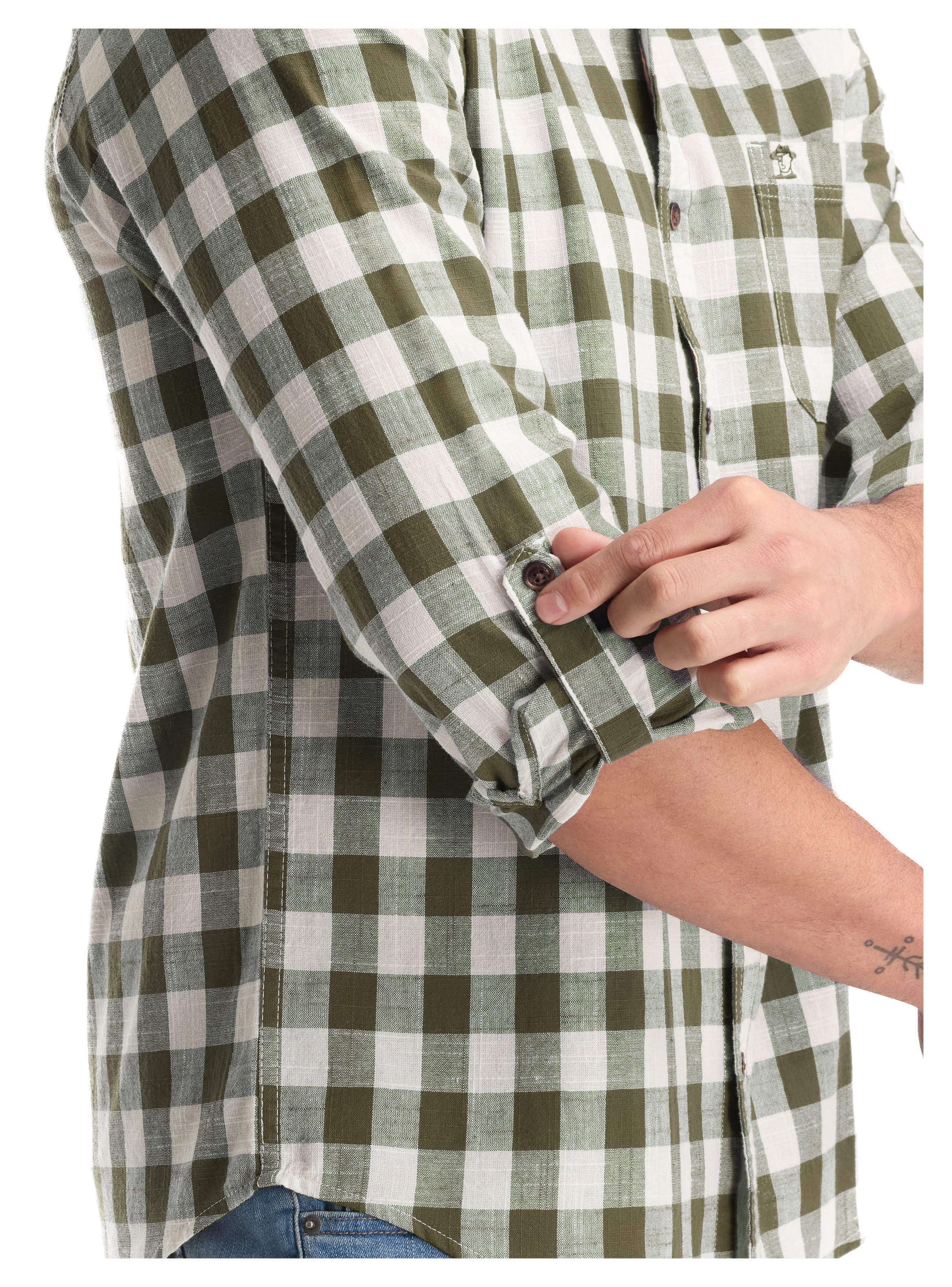 CAMISA CASUAL HOMBRE PANAMA JACK - K865 | VERDE - 4