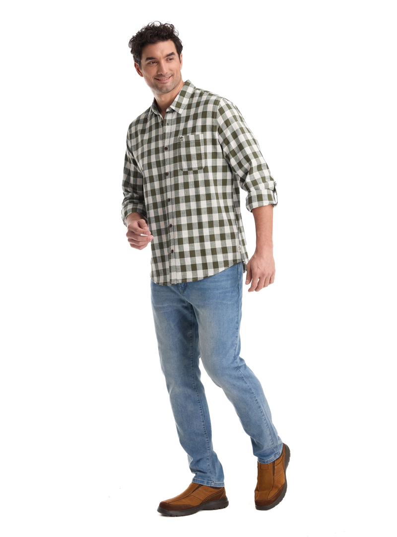 CAMISA CASUAL HOMBRE PANAMA JACK - K865 | VERDE - 6