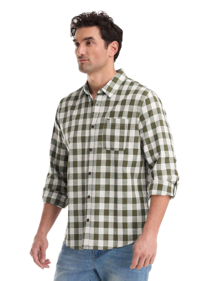 CAMISA HOMBRE LINO PANAMA JACK - K865 | VERDE - 7