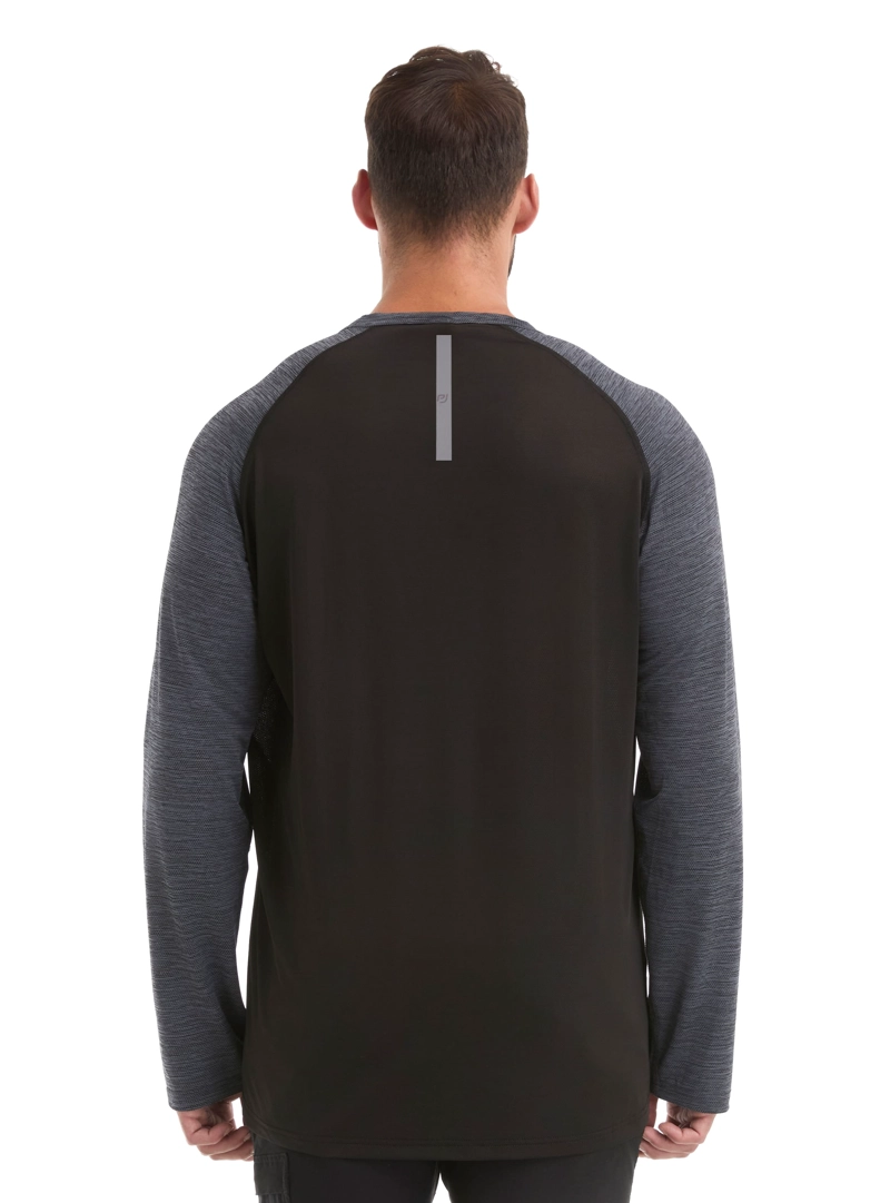 POLERA HOMBRE MANGA LARGA DRY FIT PANAMA JACK - L978 | NEGRO - 2