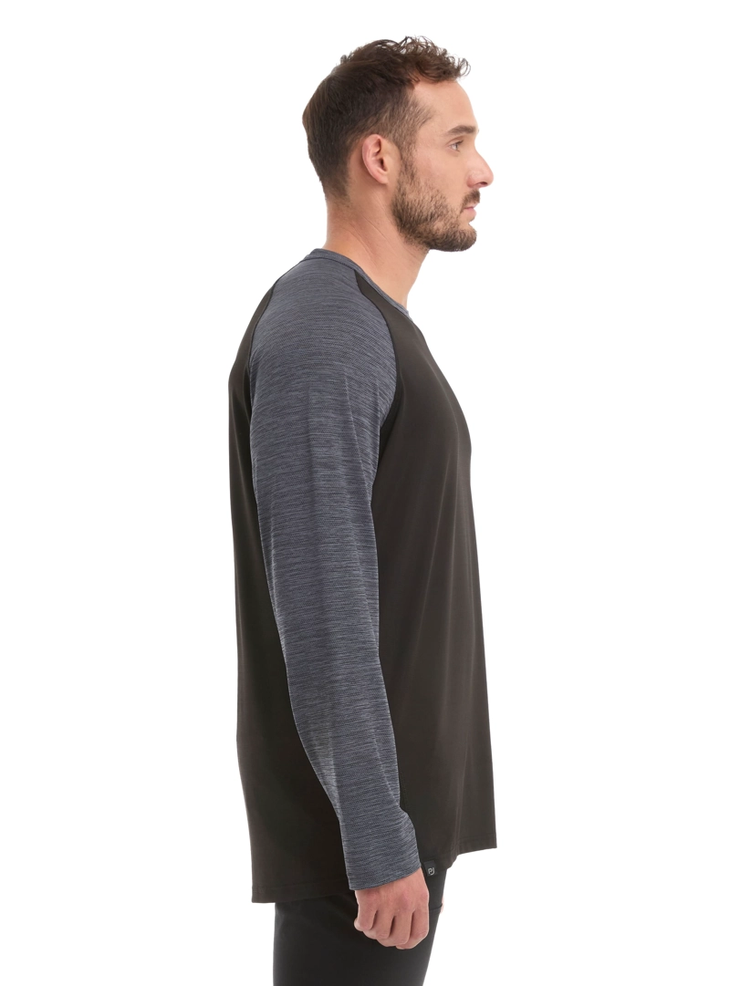 POLERA HOMBRE MANGA LARGA DRY FIT PANAMA JACK - L978 | NEGRO - 3