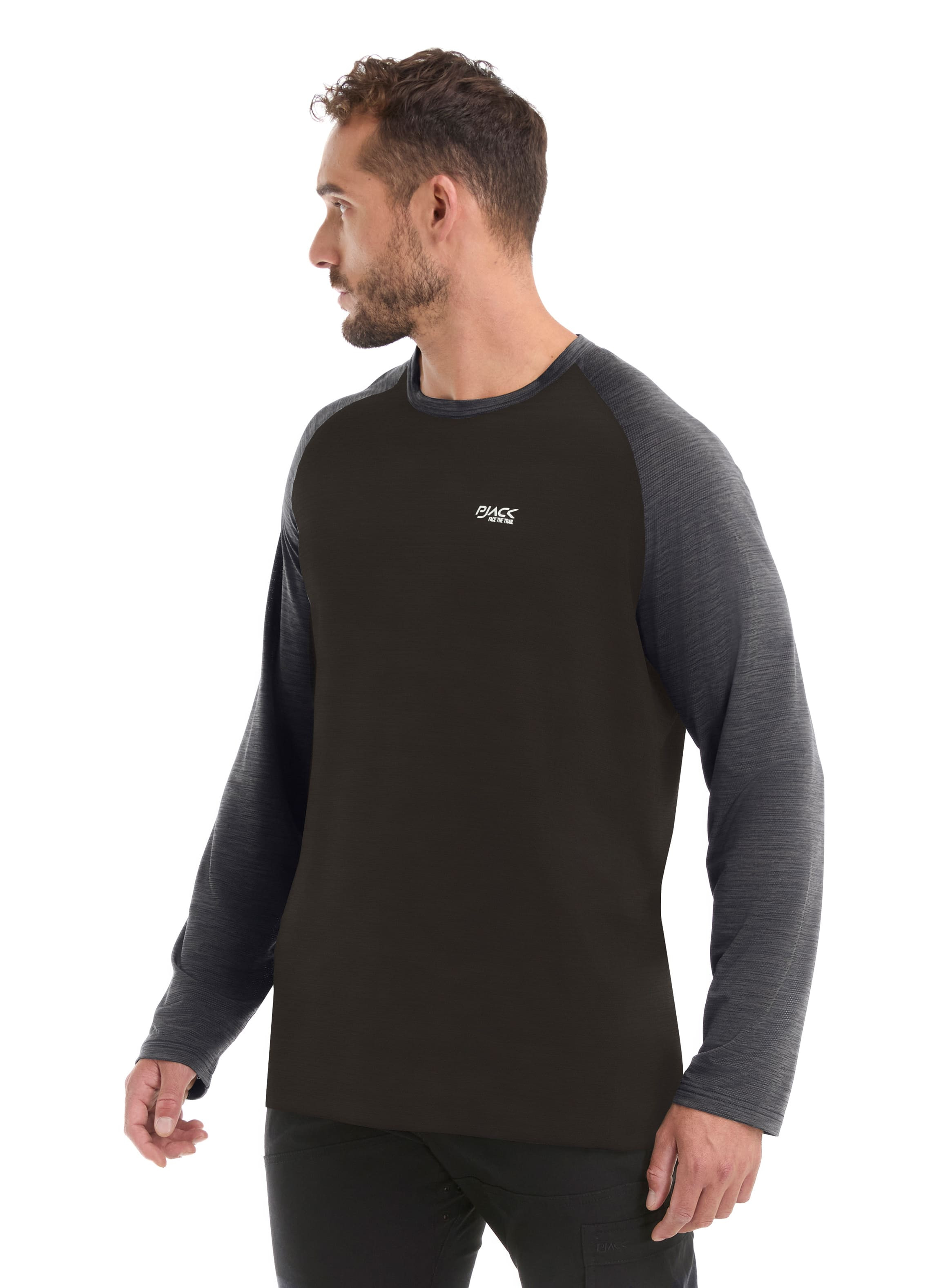 POLERA HOMBRE MANGA LARGA DRY FIT PANAMA JACK - L978 | NEGRO - 4