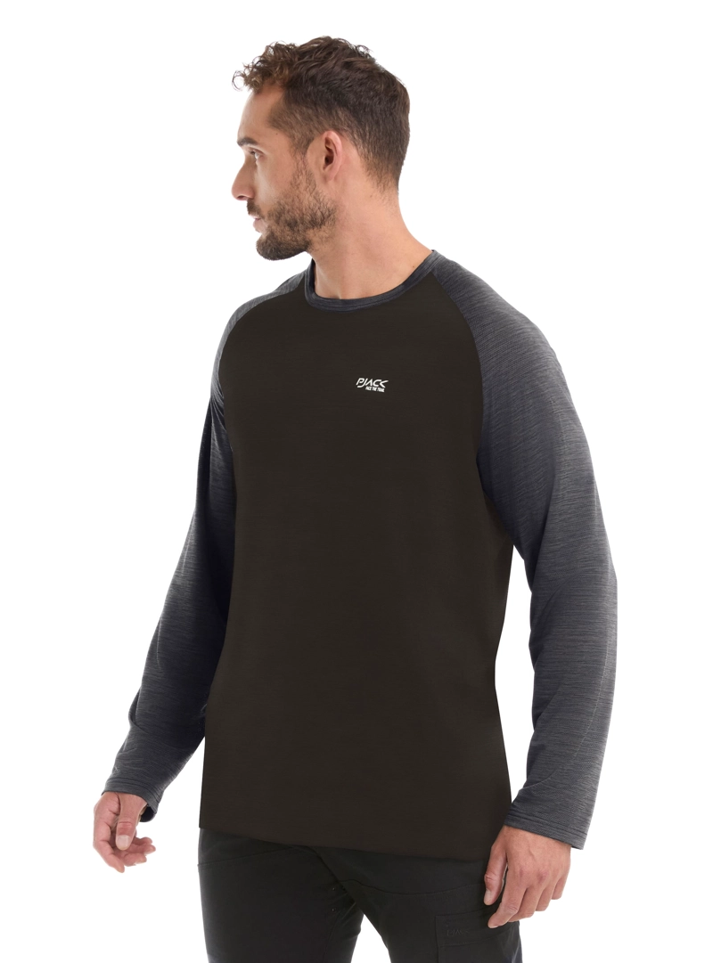 POLERA HOMBRE MANGA LARGA DRY FIT PANAMA JACK - L978 | NEGRO - 5