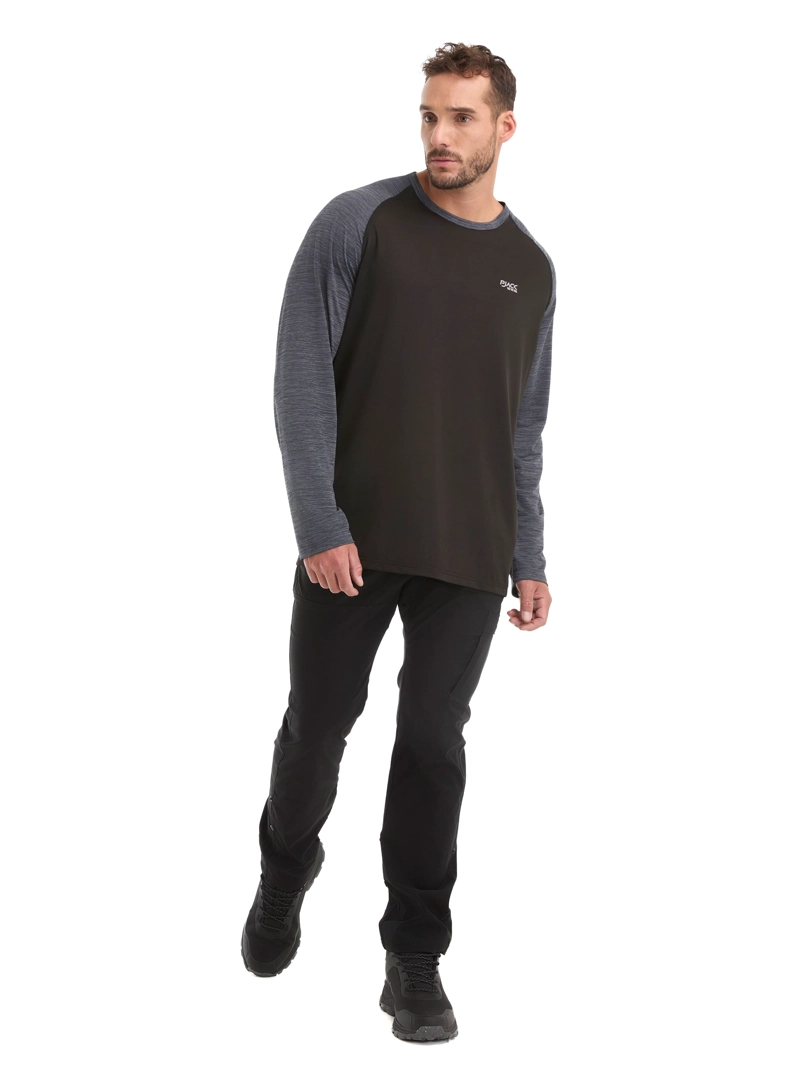 POLERA HOMBRE MANGA LARGA DRY FIT PANAMA JACK - L978 | NEGRO - 7