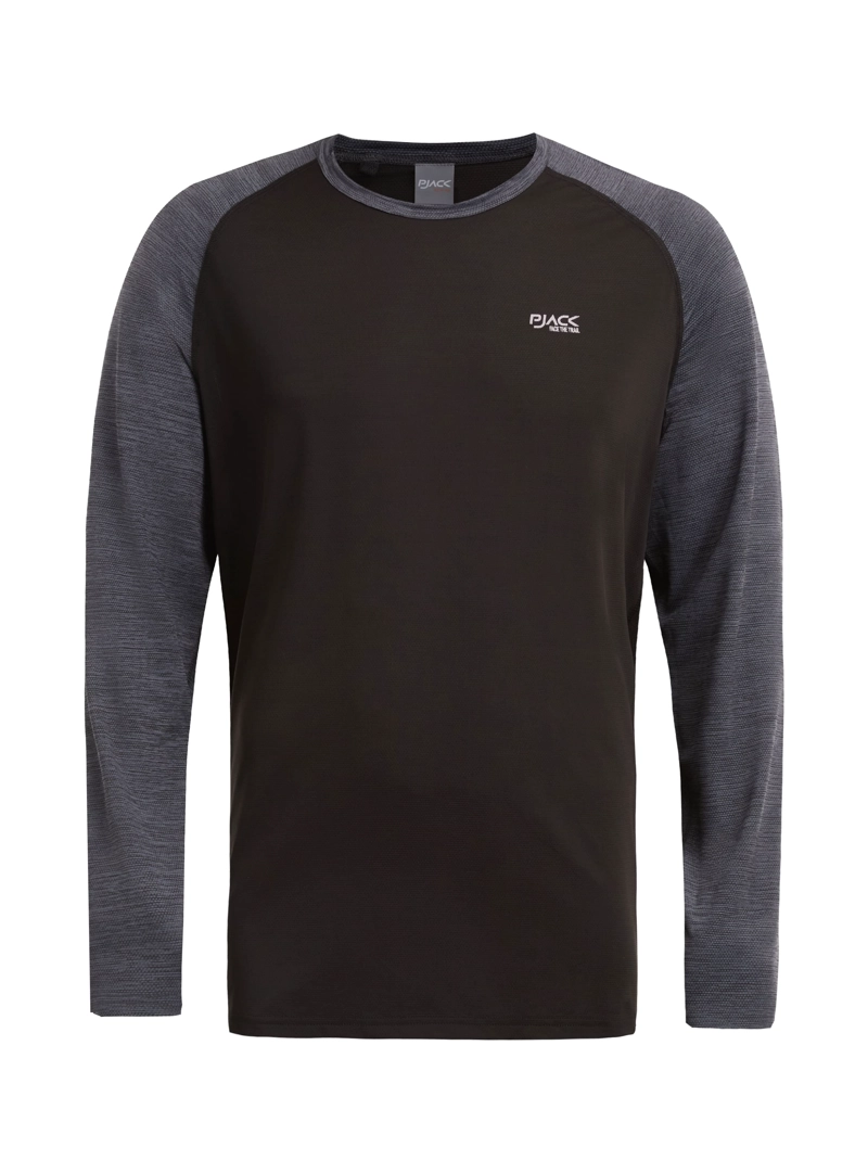 POLERA HOMBRE MANGA LARGA DRY FIT PANAMA JACK - L978 | NEGRO - 8