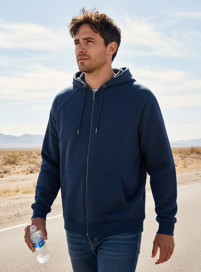 POLERON HOMBRE ZIPPER PANAMA JACK - PJH007M | AZUL - 1