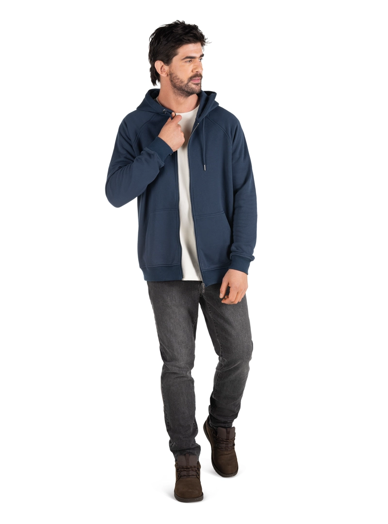POLERON UNISEX ZIPPER PANAMA JACK - PJH007M | AZUL - 2