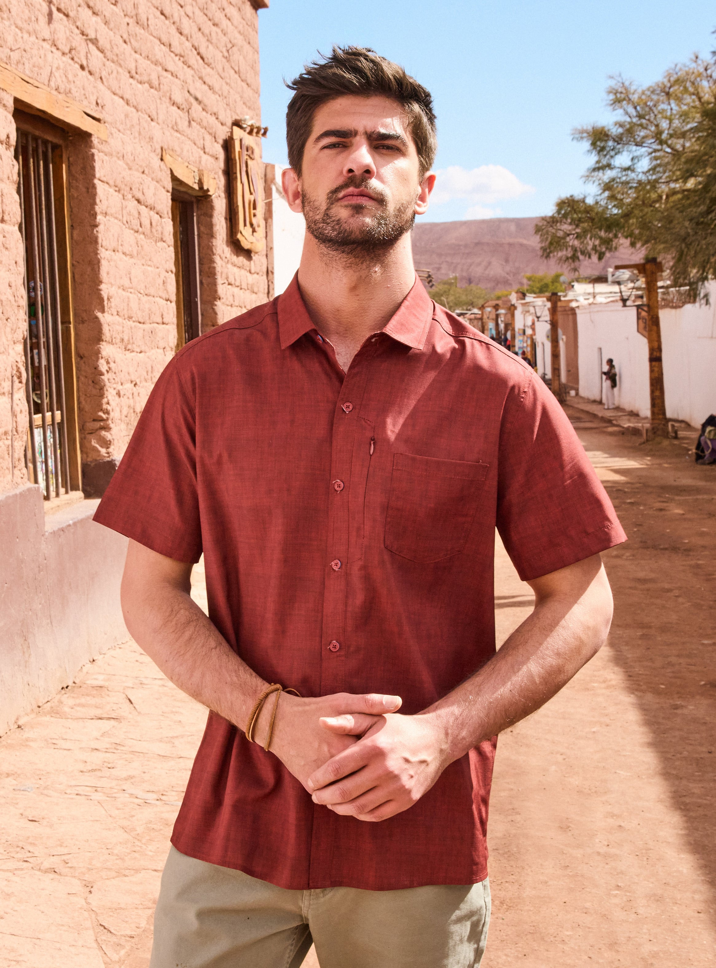 PANAMA JACK CAMISA OUTDOOR HOMBRE PJACK - PAH002M | NARANJA