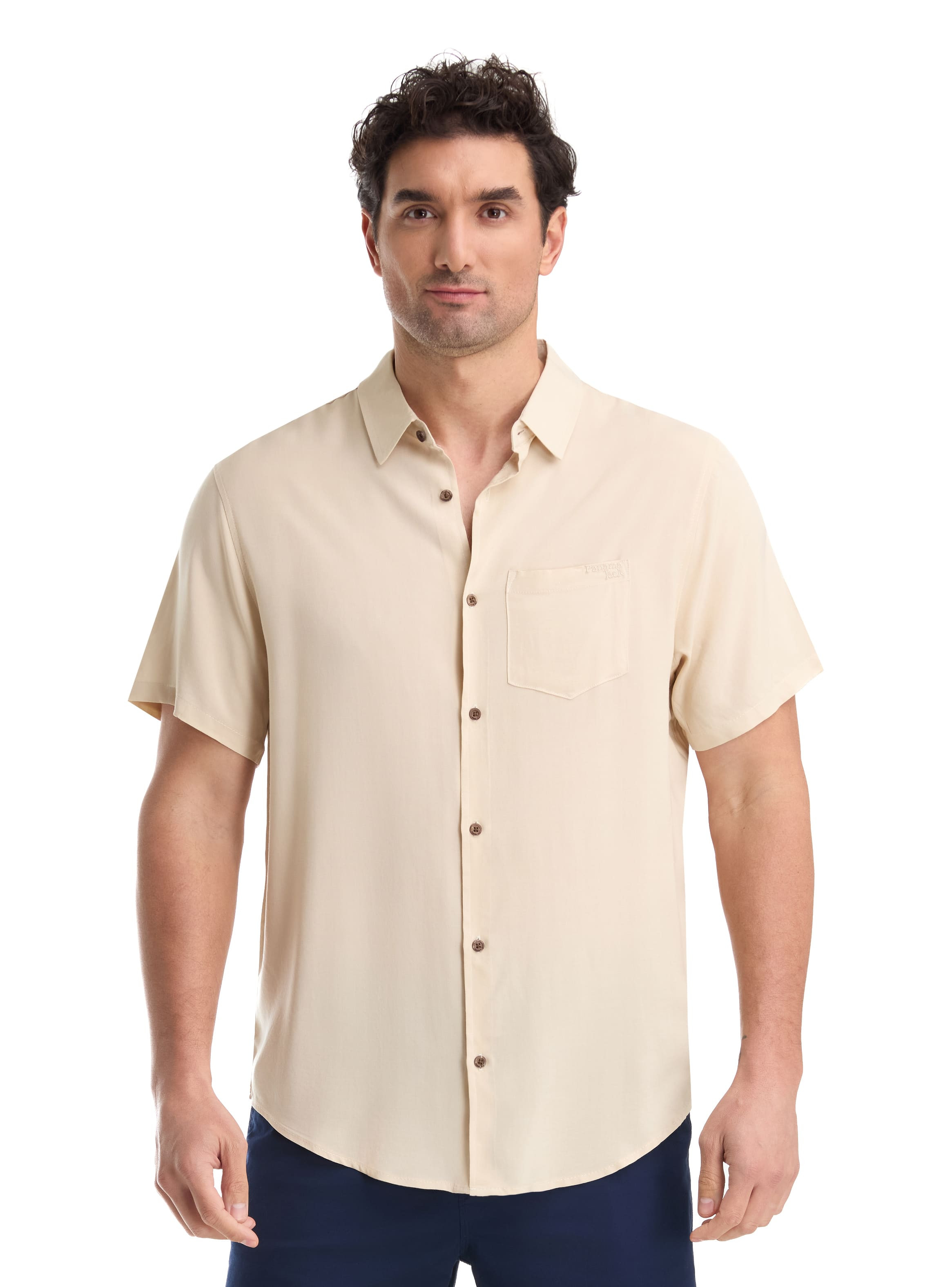 CAMISA CASUAL HOMBRE PANAMA JACK - K863 | BEIGE - 1