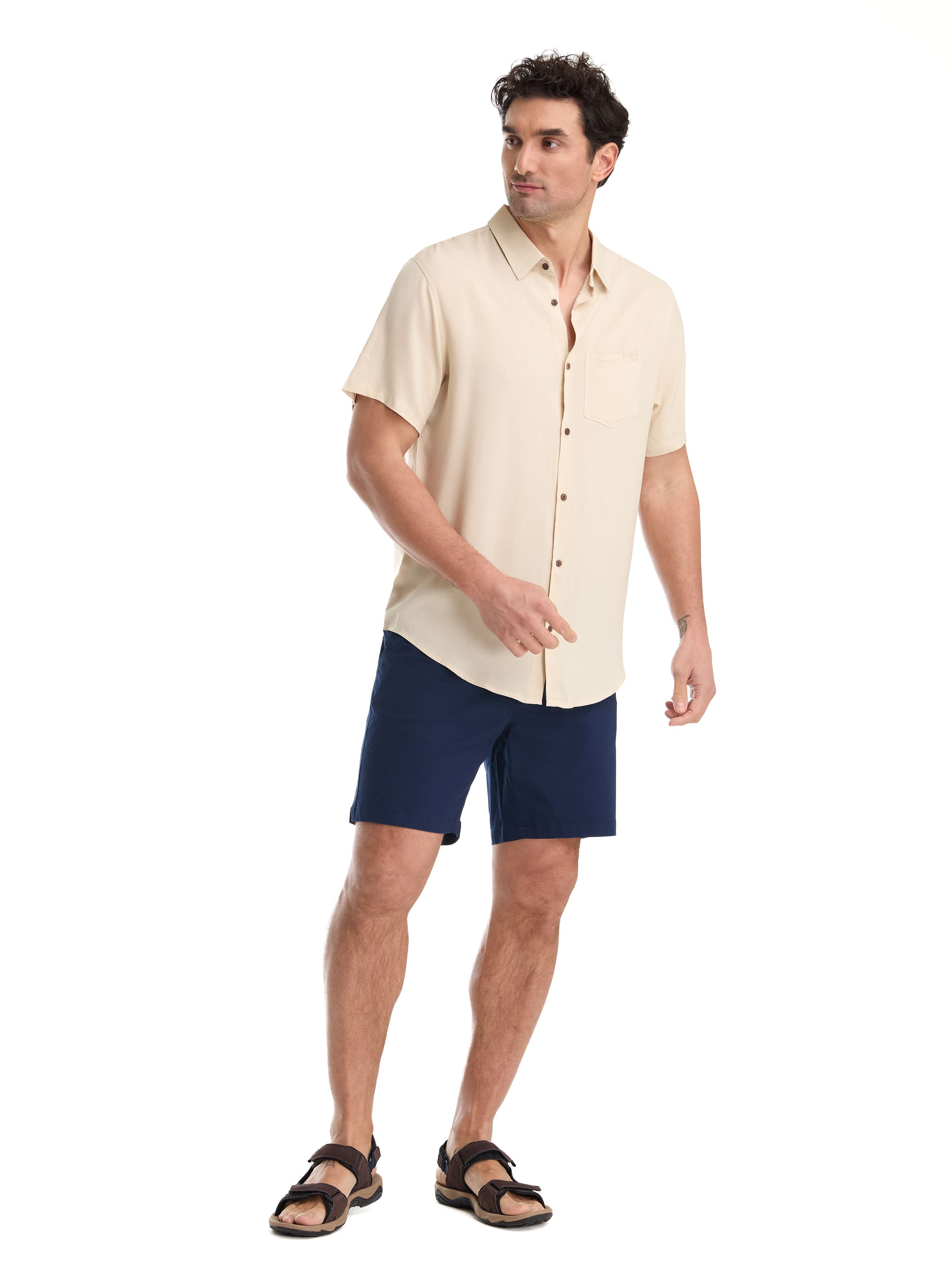CAMISA CASUAL HOMBRE PANAMA JACK - K863 | BEIGE - 5