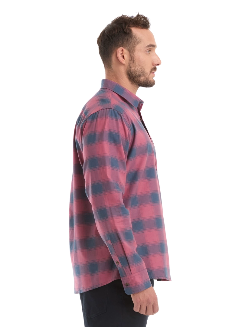 CAMISA HOMBRE ESCOCESA LIVIANA CASUAL PANAMA JACK - L964 | ROSA - 3