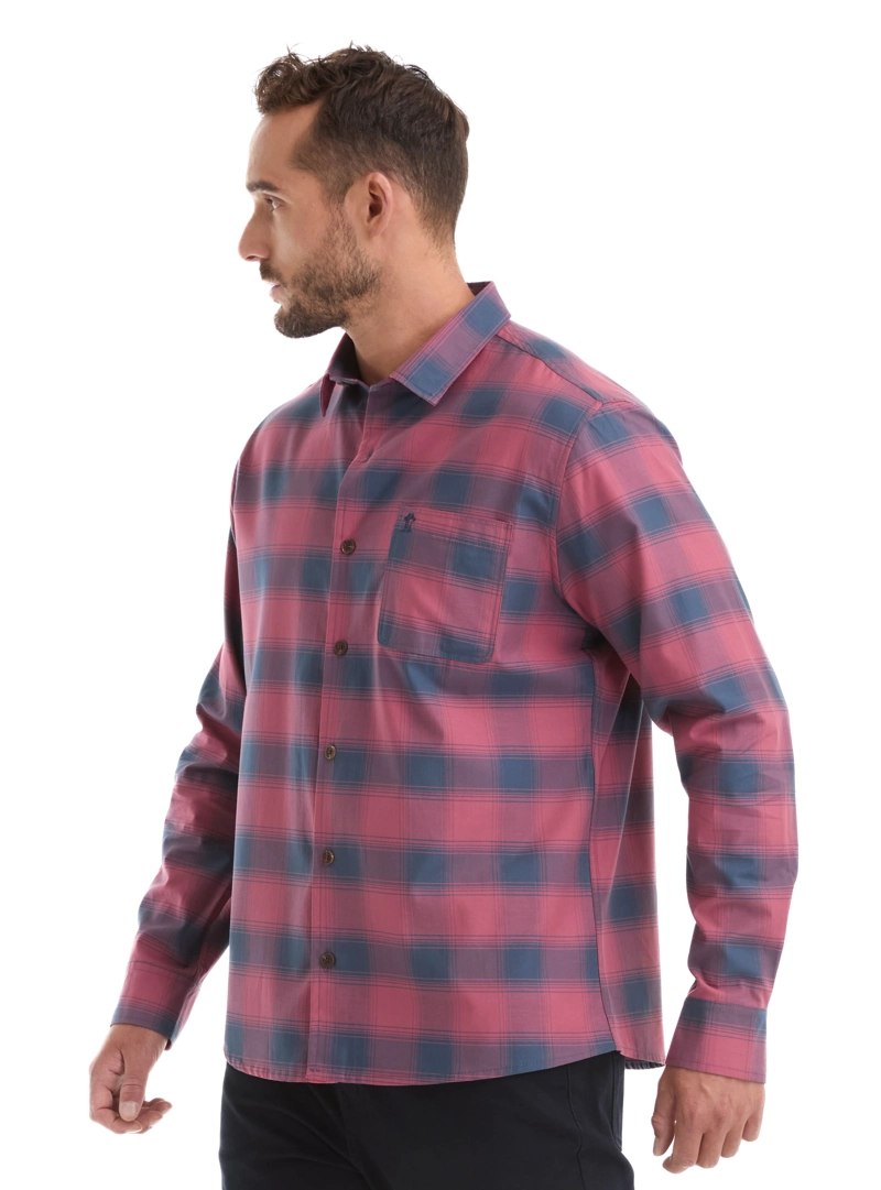 CAMISA HOMBRE ESCOCESA LIVIANA CASUAL PANAMA JACK - L964 | ROSA - 4
