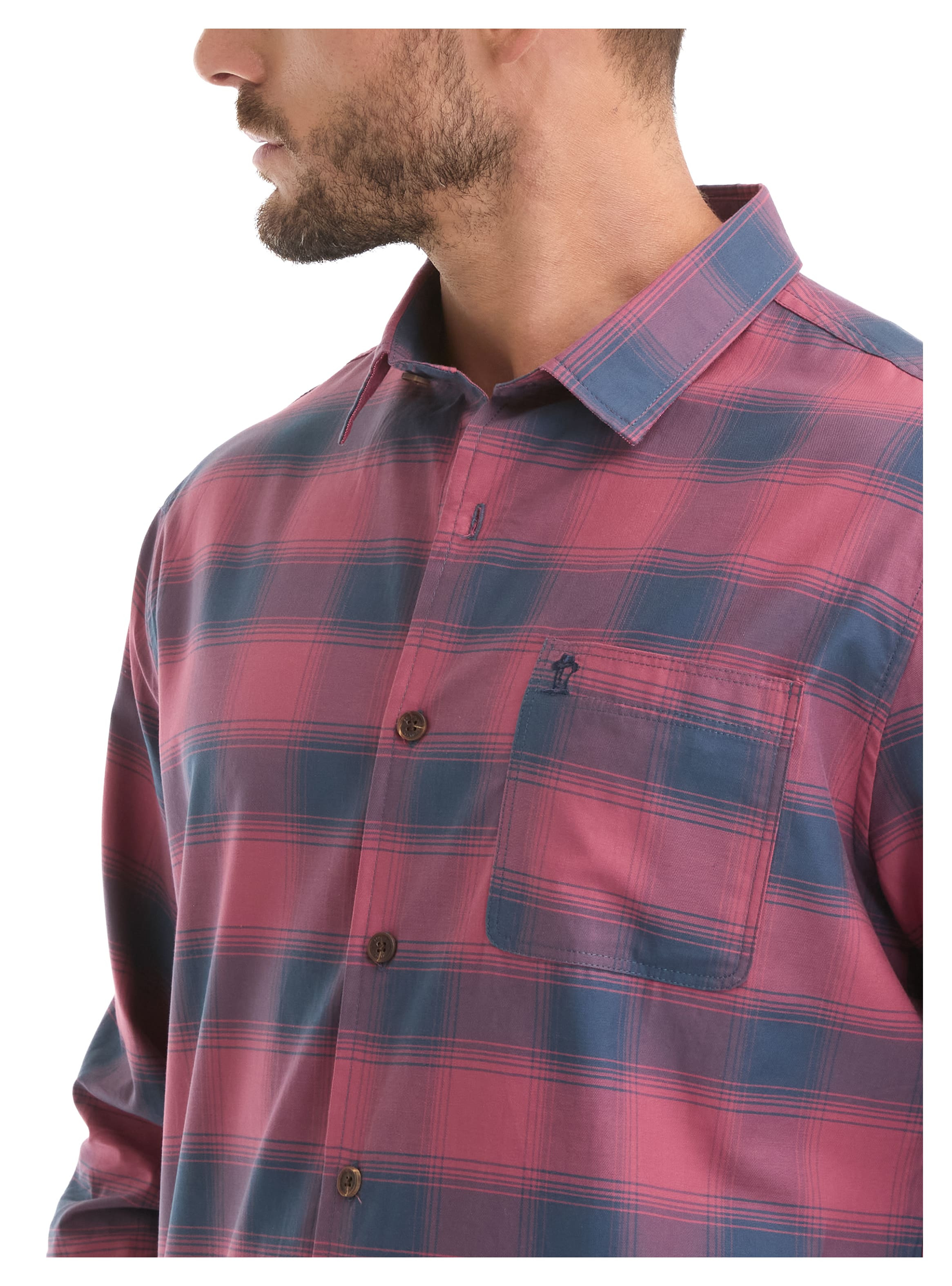CAMISA HOMBRE ESCOCESA LIVIANA CASUAL PANAMA JACK - L964 | ROSA - 5