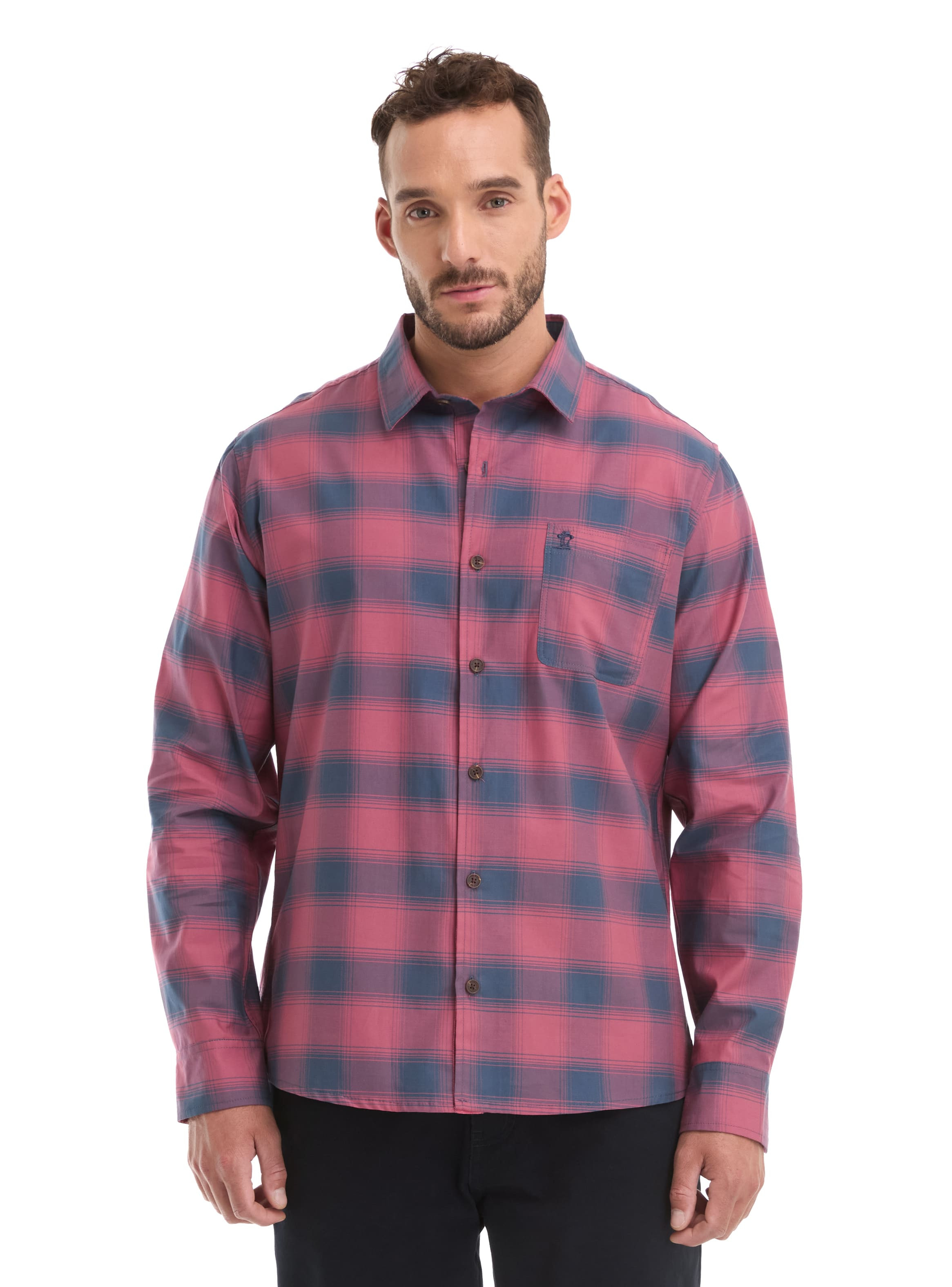 CAMISA HOMBRE ESCOCESA LIVIANA CASUAL PANAMA JACK - L964 | BEIGE - 8