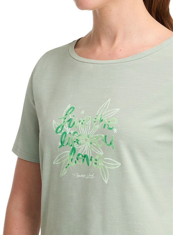 POLERA MUJER ESTAMPADO ALGODON PANAMA JACK - K842 | VERDE - 6