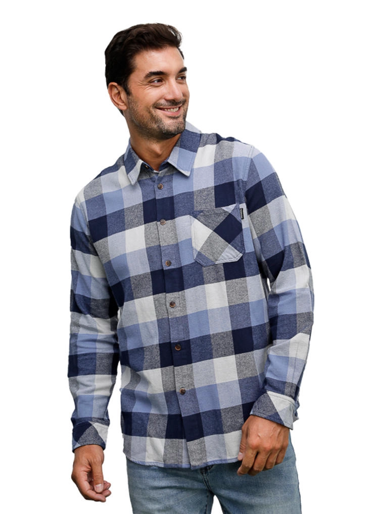 CAMISA HOMBRE TIPO LEÑADORA PANAMA JACK - H941 | AZUL - 1