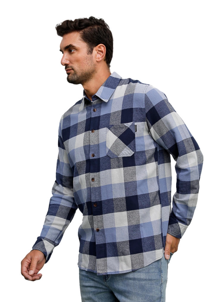 CAMISA HOMBRE TIPO LEÑADORA PANAMA JACK - H941 | AZUL - 4