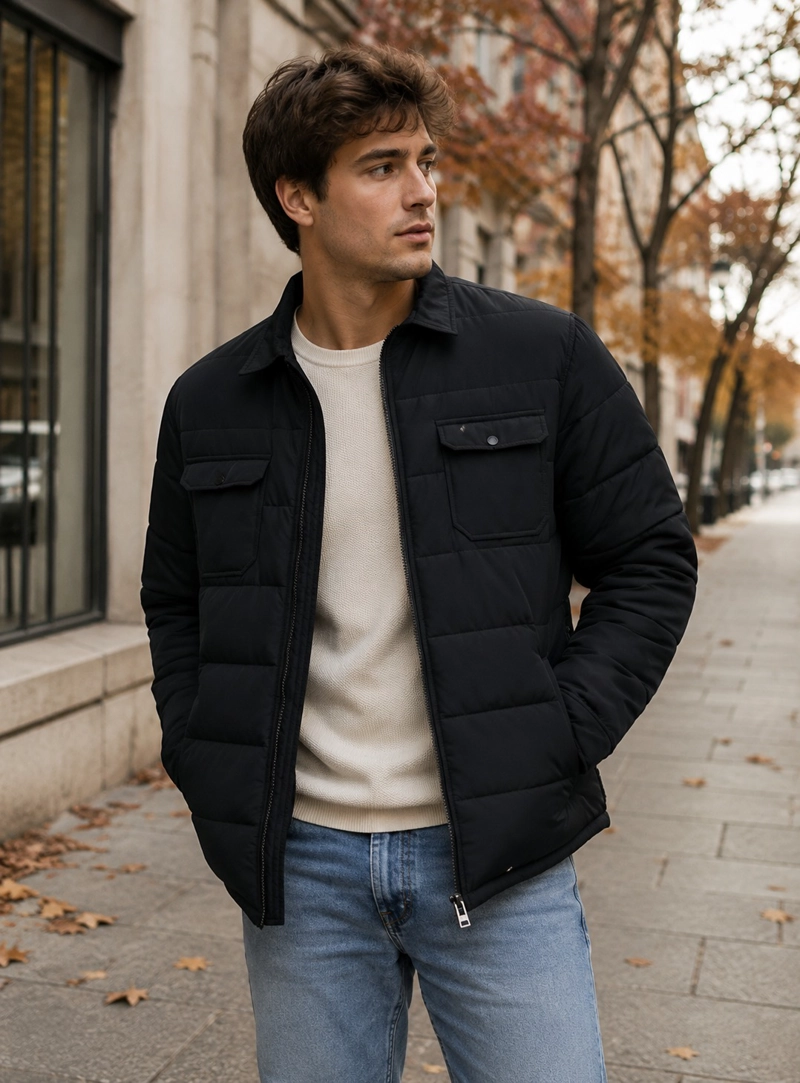 PARKA HOMBRE CASUAL PANAMA JACK - H954 | NEGRO - 1