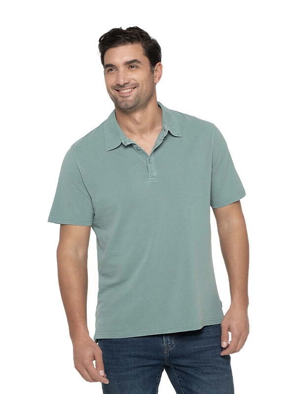 POLERA HOMBRE CASUAL MANGA CORTA PANAMA JACK - I966 | VERDE CLARO - 2