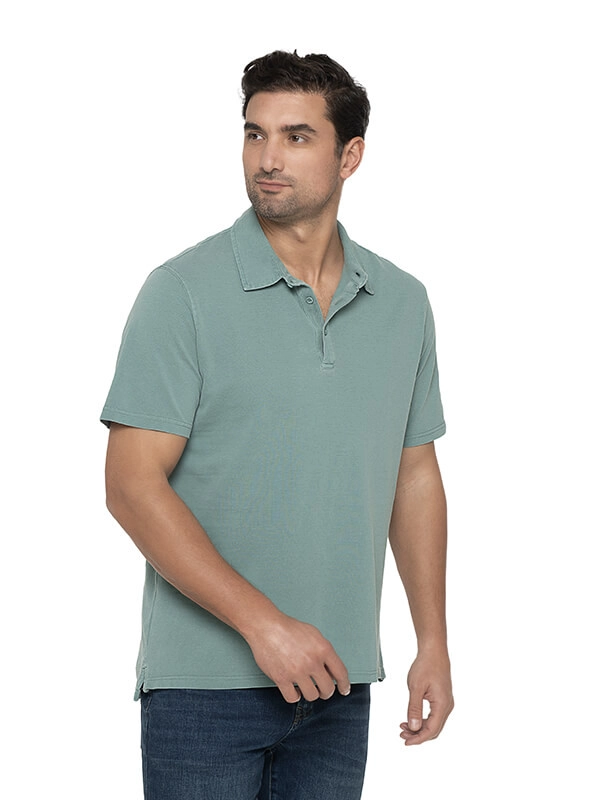 POLERA HOMBRE CASUAL MANGA CORTA PANAMA JACK - I966 | VERDE CLARO - 4