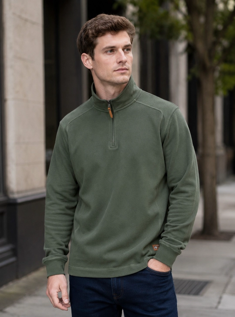 POLERON HOMBRE CASUAL PANAMA JACK - J920 | VERDE - 1