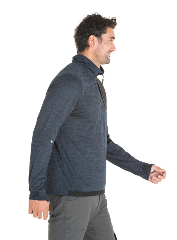 POLERON OUTDOOR Y CASUAL HOMBRE PJACK - J931 | AZUL - 2