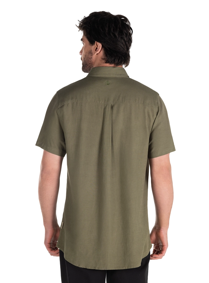 CAMISA LINO ALGODON HOMBRE PANAMA JACK - PJH004M | VERDE - 2