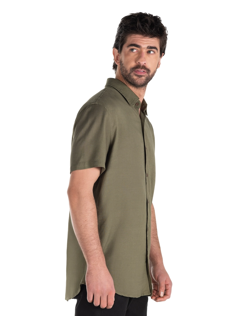 CAMISA LINO ALGODON HOMBRE PANAMA JACK - PJH004M | VERDE - 3