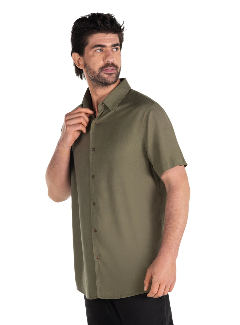 CAMISA LINO ALGODON HOMBRE PANAMA JACK - PJH004M | VERDE - 4
