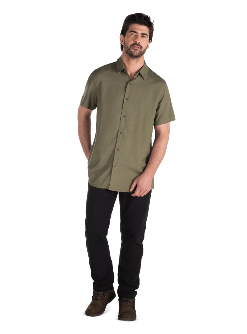 CAMISA LINO ALGODON HOMBRE PANAMA JACK - PJH004M | VERDE - 6
