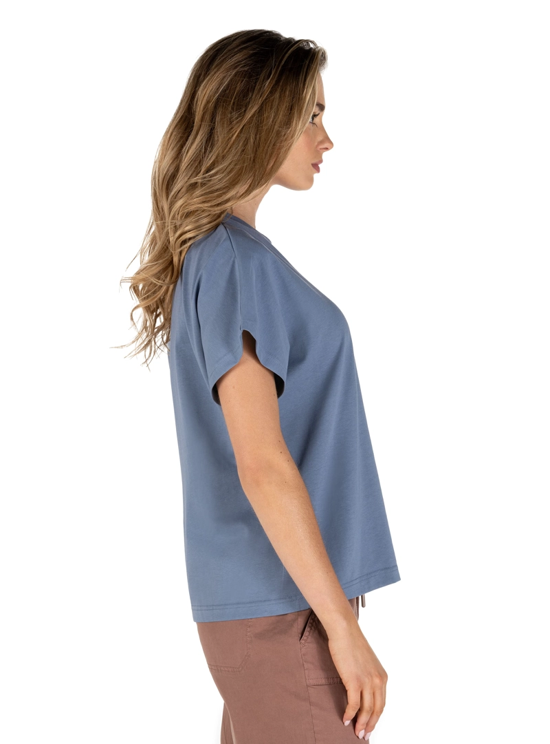 POLERA MUJER MANGA OVERSIZE PANAMA JACK - PJM002M | CELESTE - 4