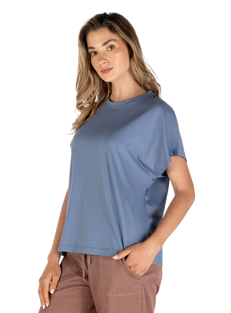 POLERA MUJER MANGA OVERSIZE PANAMA JACK - PJM002M | CELESTE - 5