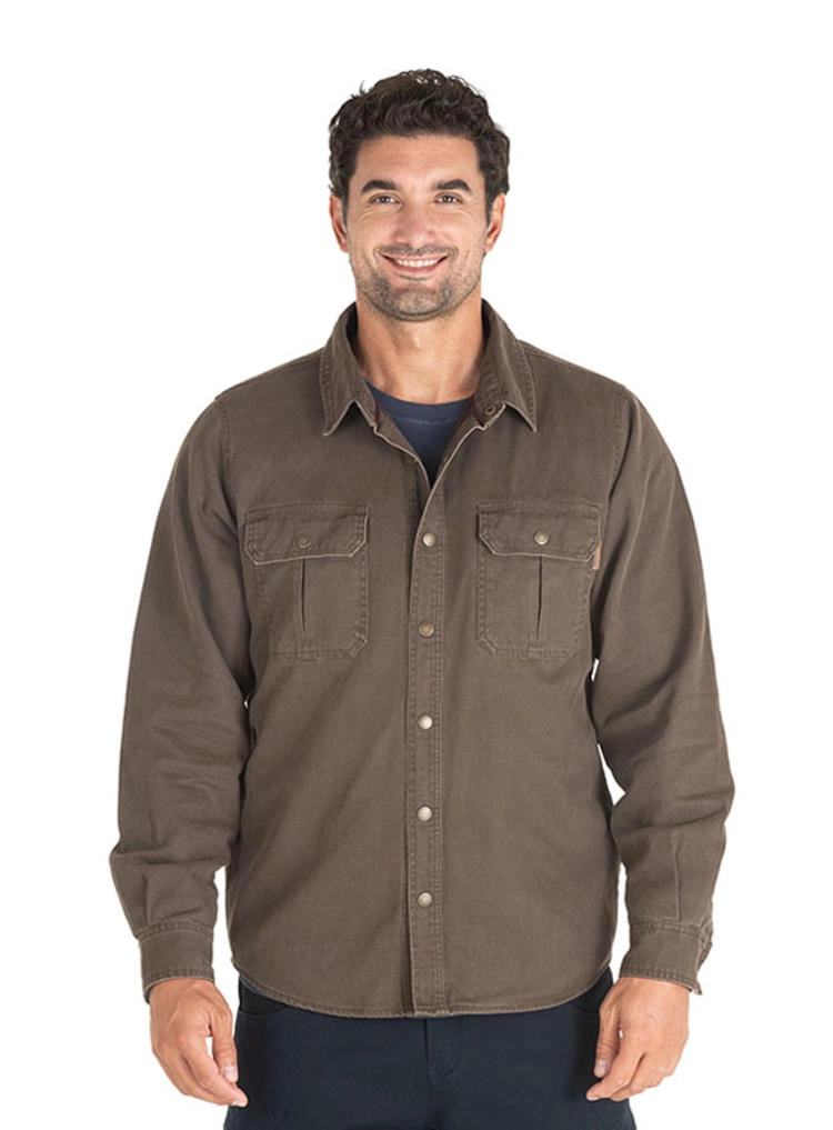 CHAQUETA OVERSHIRT TIPO MEZCILLA HOMBRE PANAMA JACK - J924 | MARRON - 2