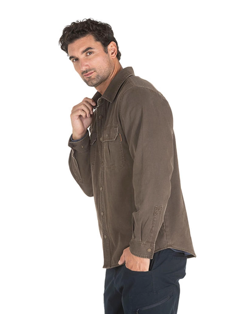 CHAQUETA OVERSHIRT TIPO MEZCILLA HOMBRE PANAMA JACK - J924 | MARRON - 5