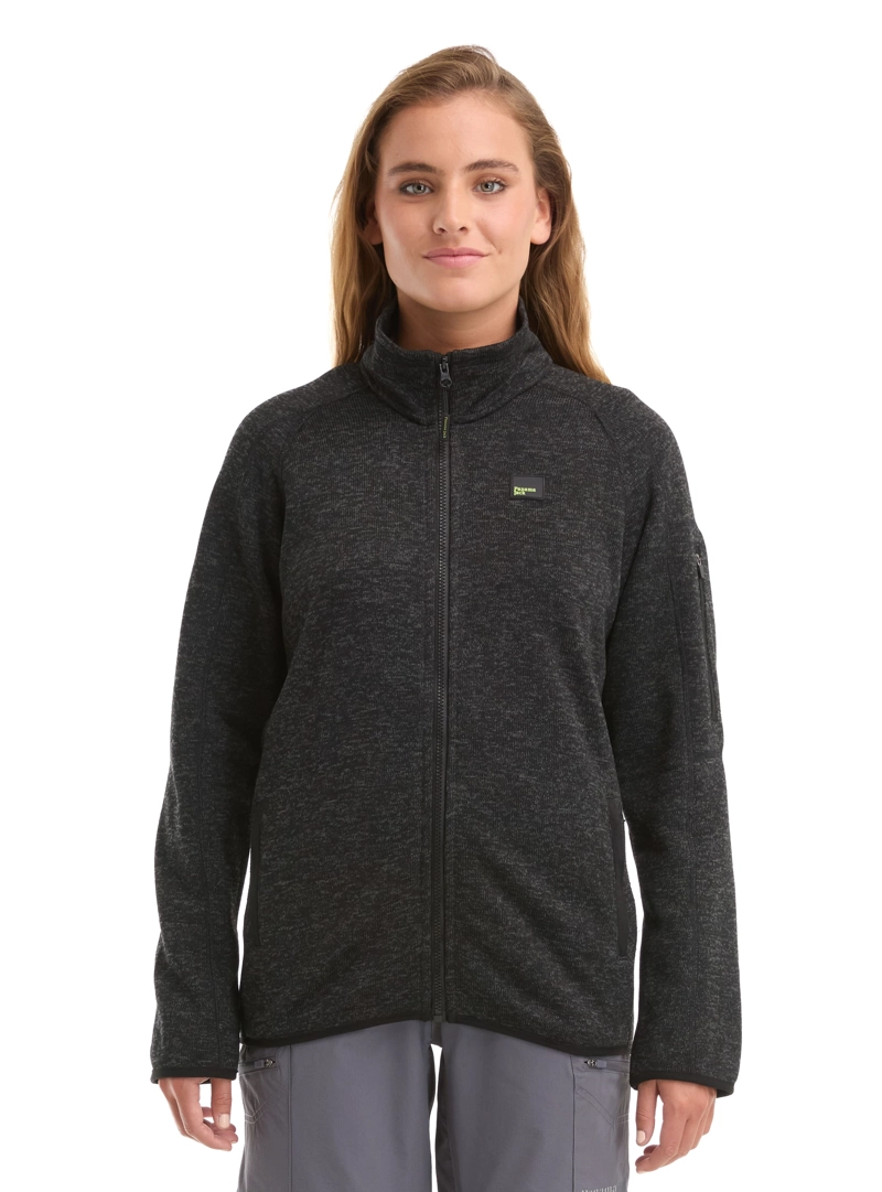 POLERON MUJER TEJIDO POLAR JASPEADO CIERRE PANAMA JACK - L990 | NEGRO - 3