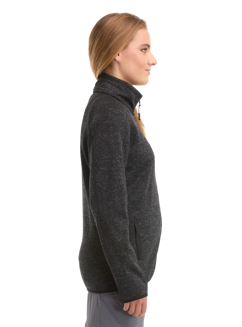 POLERON MUJER TEJIDO POLAR JASPEADO CIERRE PANAMA JACK - L990 | NEGRO - 6