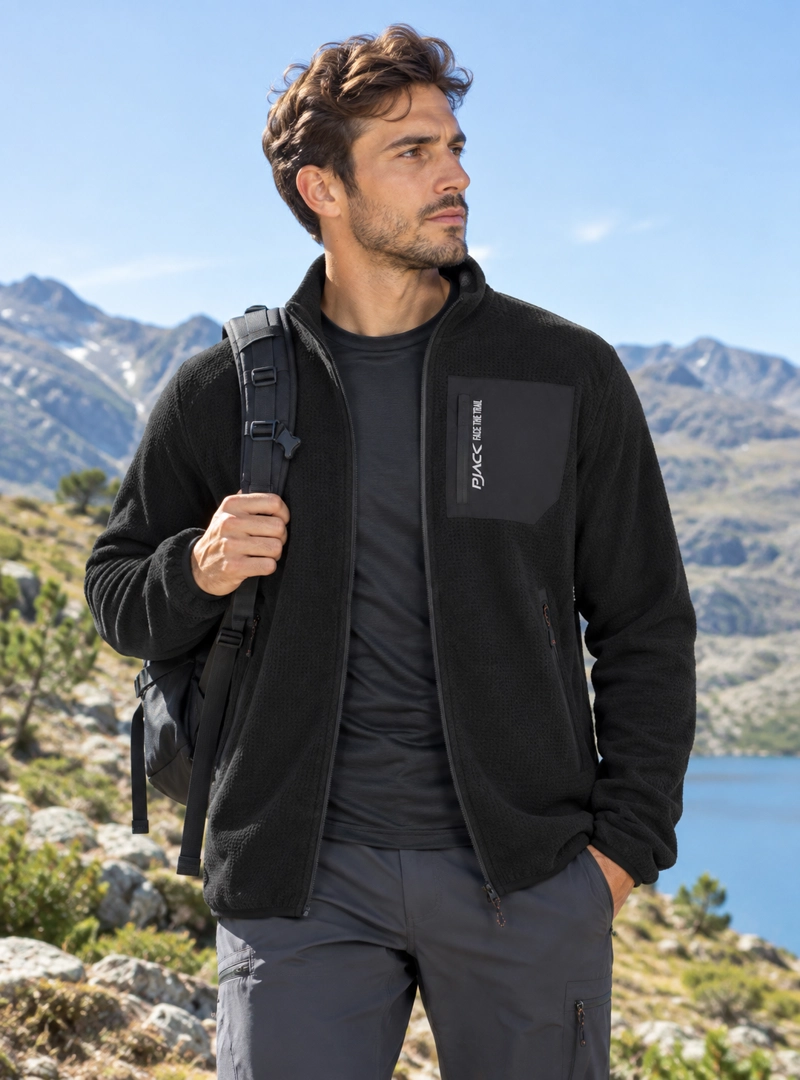 POLERON POLAR OUTDOOR HOMBRE PJACK - L982 | NEGRO - 1