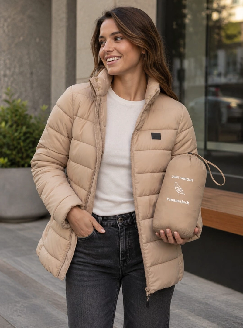 PARKA MUJER LIVIANA CASUAL PANAMA JACK - L988 | BEIGE - 1