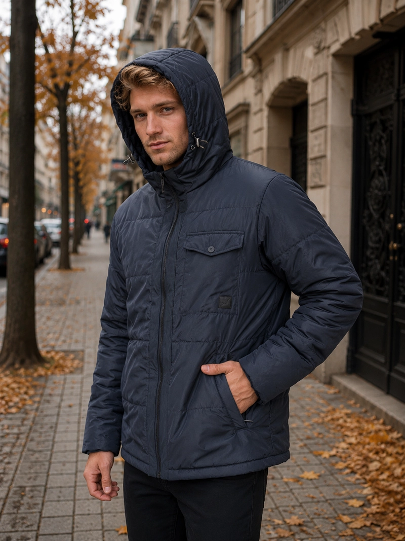 PARKA HOMBRE CASUAL HOMBRE PANAMA JACK - J927 | AZUL - 1