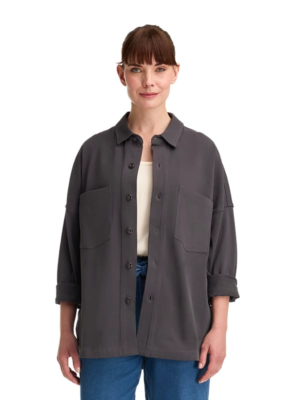 SOBRE CAMISA MUJER OVERSHIRT CASUAL PANAMA JACK - K845 | GRIS - 2