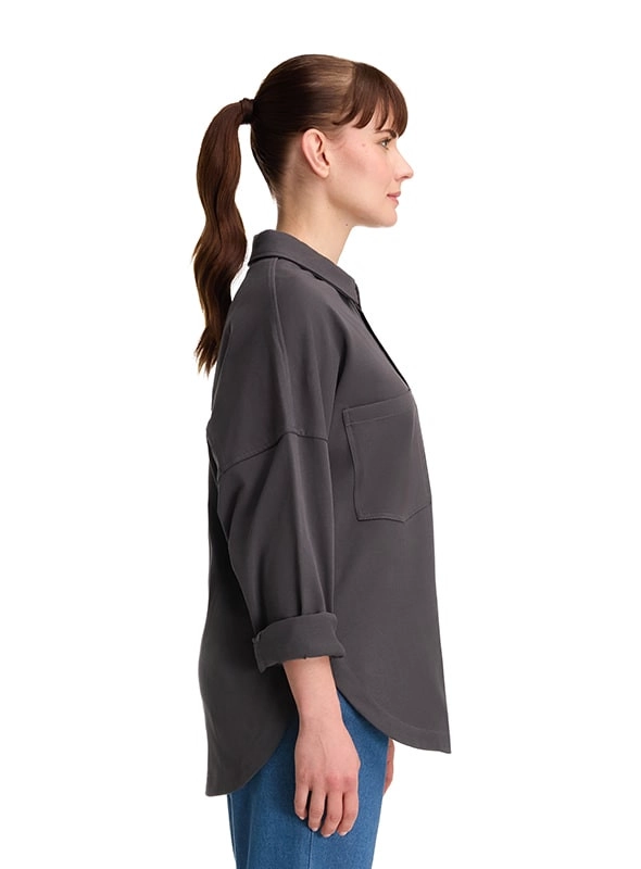 SOBRE CAMISA MUJER OVERSHIRT CASUAL PANAMA JACK - K845 | GRIS - 3