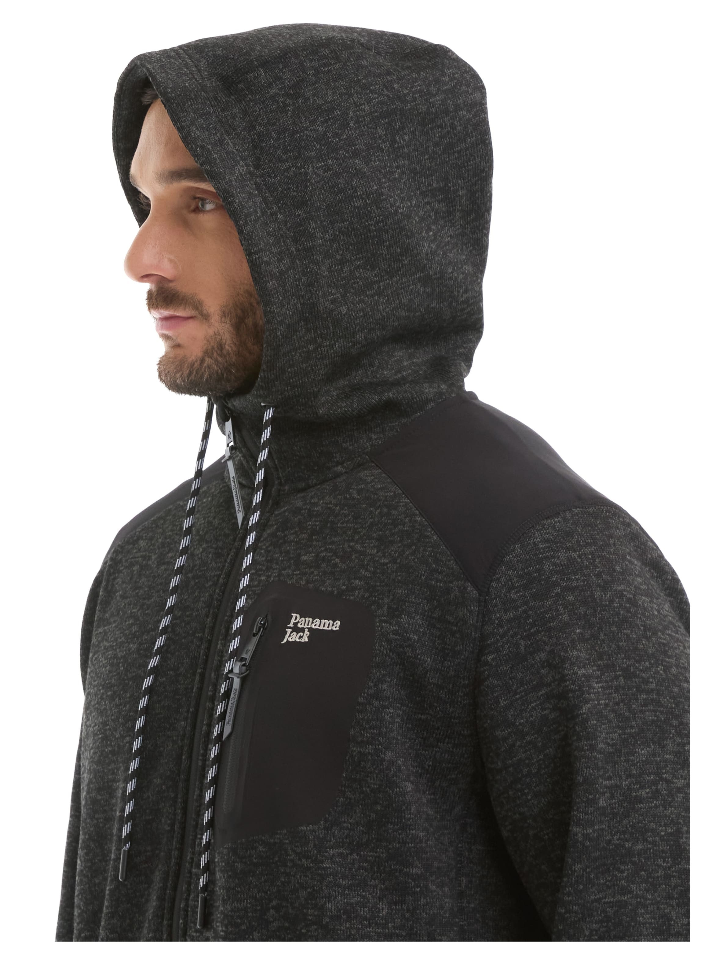 POLERON HOMBRE TEJIDO POLAR PANAMA JACK - L967 | NEGRO - 5