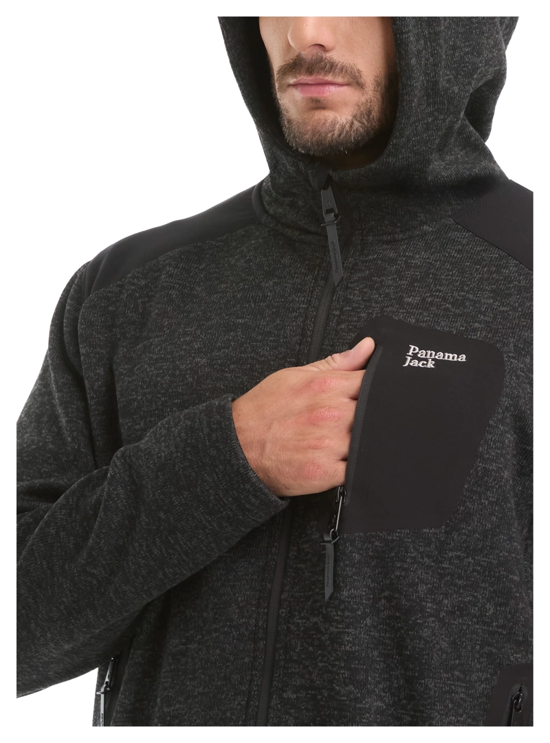 POLERON HOMBRE TEJIDO POLAR PANAMA JACK - L967 | NEGRO - 6
