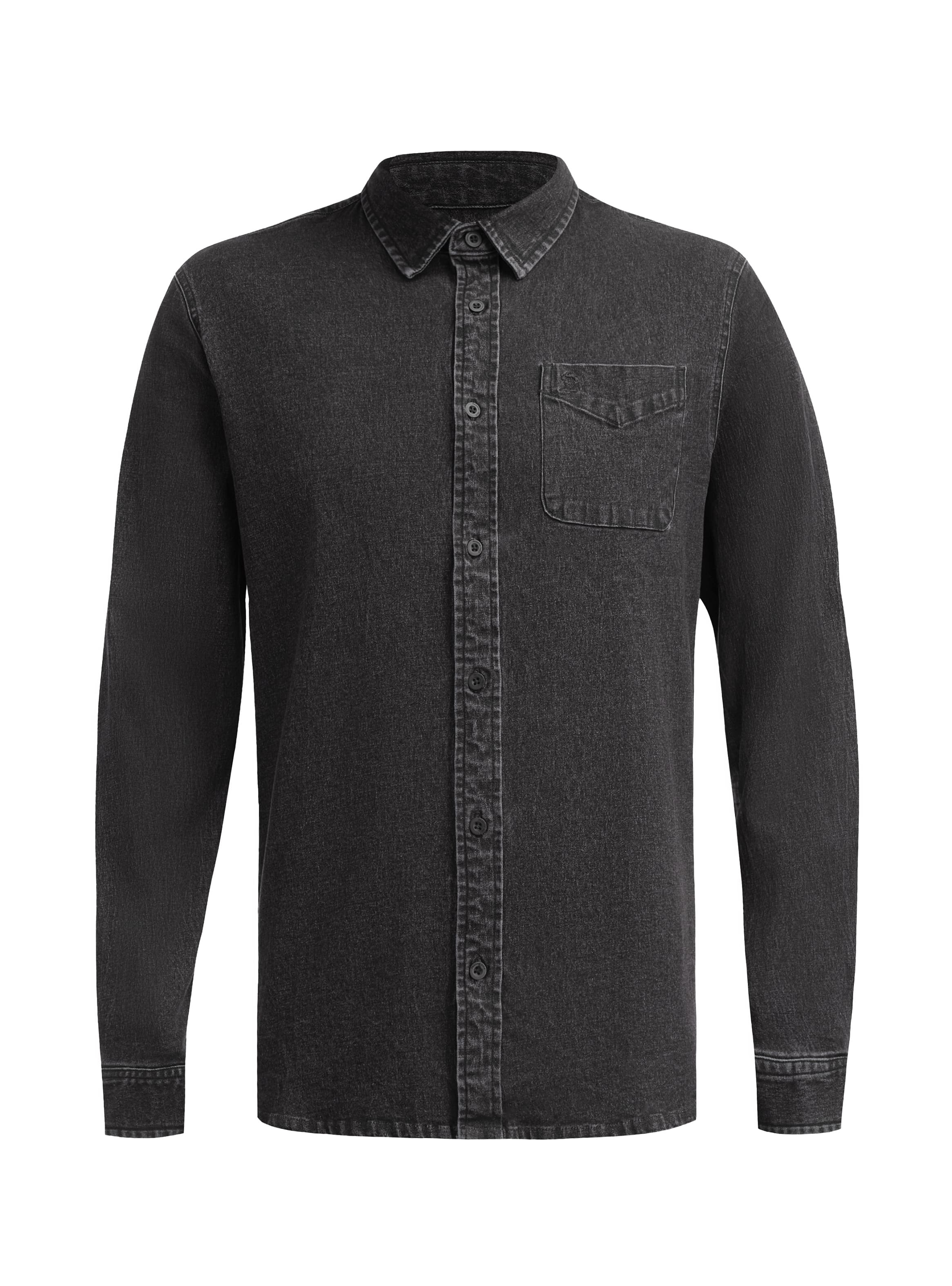 CAMISA HOMBRE DENIM MANGA LARGA CASUAL PANAMA JACK - L965 | NEGRO - 7