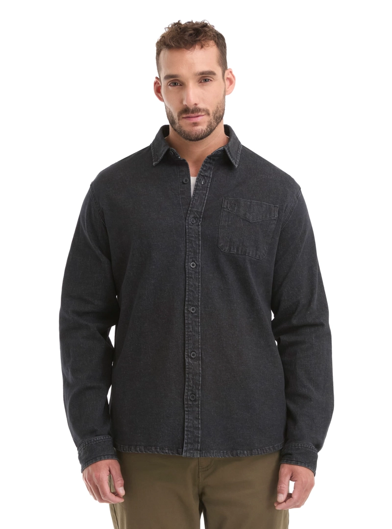 CAMISA HOMBRE DENIM MANGA LARGA CASUAL PANAMA JACK - L965 | NEGRO - 8