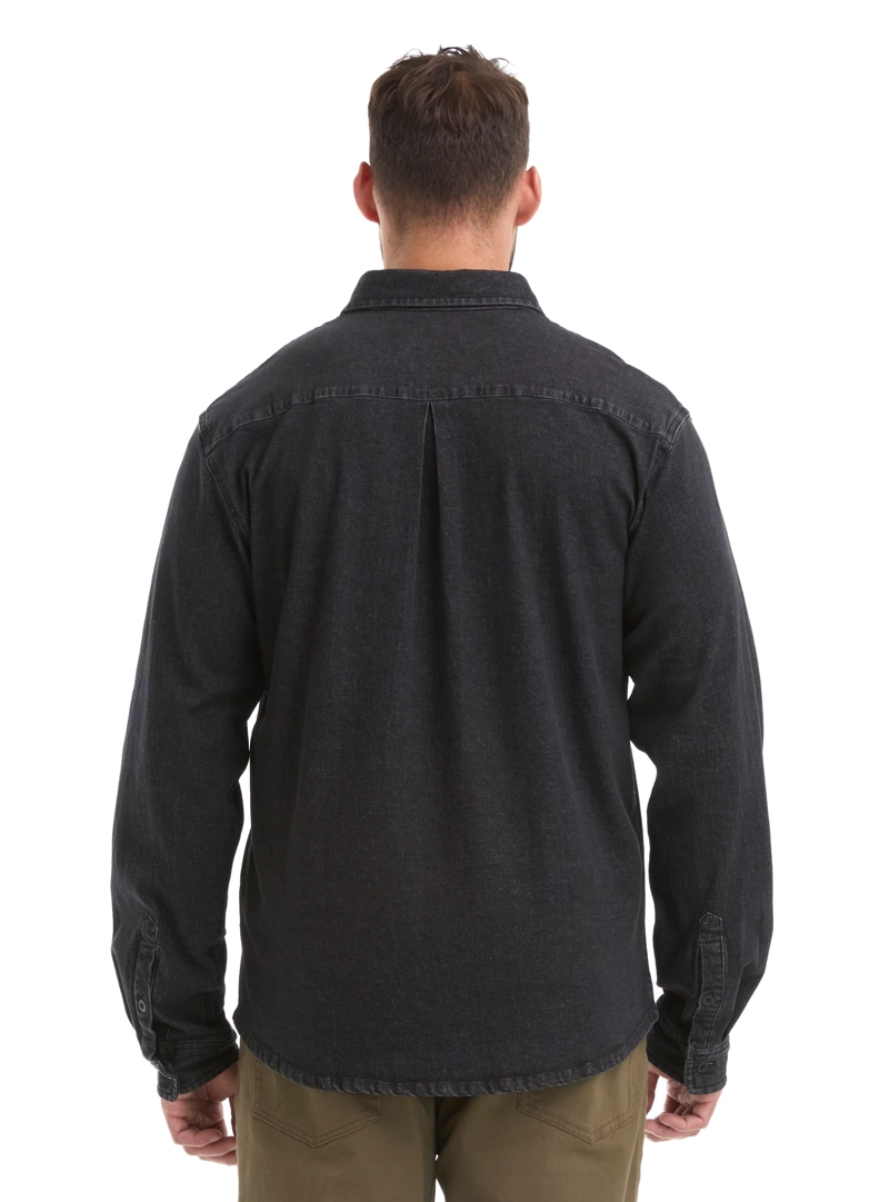 CAMISA HOMBRE DENIM MANGA LARGA CASUAL PANAMA JACK - L965 | NEGRO - 9