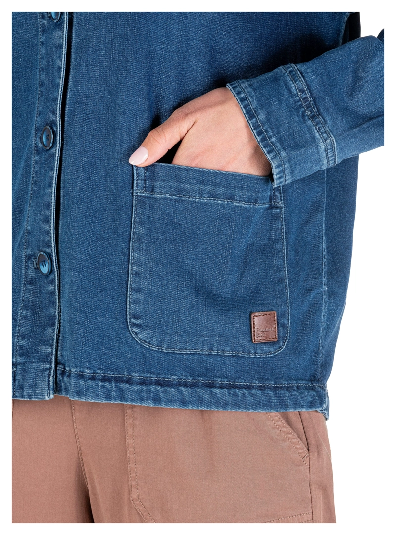 CHAQUETA MUJER MEZCILLA LIVIANA CASUAL PANAMA JACK - PJM004M | AZUL - 5
