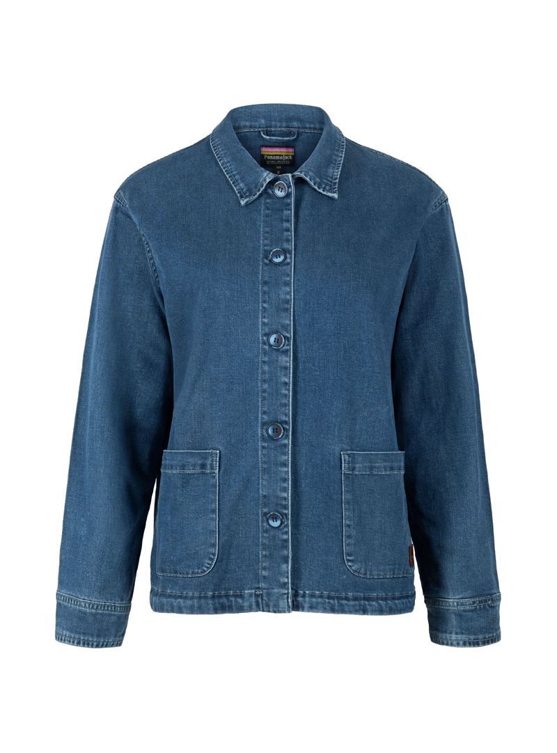 CHAQUETA MUJER MEZCILLA LIVIANA CASUAL PANAMA JACK - PJM004M | AZUL - 8