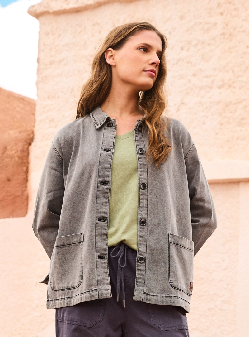 CHAQUETA MUJER MEZCILLA LIVIANA CASUAL PANAMA JACK - PJM004M | AZUL - 9